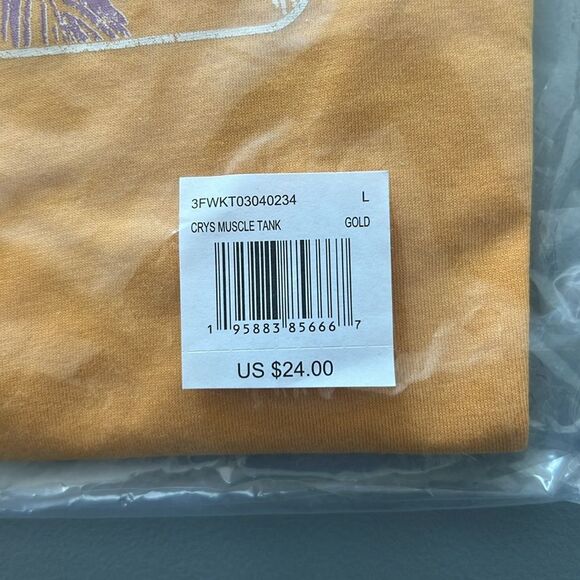 New Reef CRYS MUSCLE TANK GOLD Size L - Picture 7 of 10